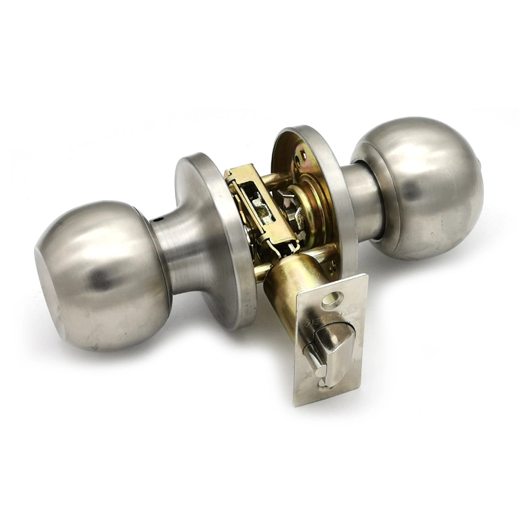 Stainless Steel More Security Combo Lock, Dead Bolt with Knob Lock.